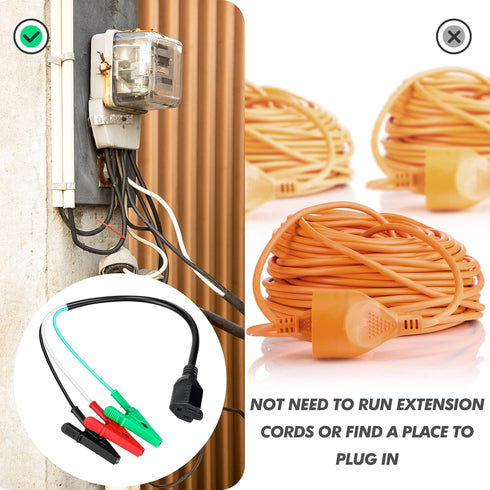 Macarrie HVAC Heavy Adaptor Cord 19 Inch HVAC Tools Circuit Breaker Finder Compatible with Yellow Jacket 69522 RT250 ET300 ET310 HVAC Tools Cleara...