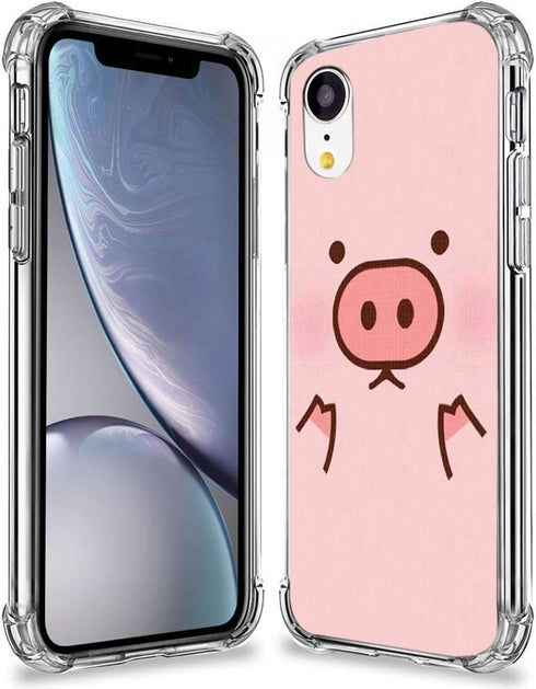 Pig Case for iPhone XR,Gifun Anti-Slide Clear TPU Flexible Protective Case Cover Compatible with iPhone XR 2018 - Pig...