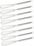 Mini Whisks 7 inch 8Pcs Stainless Whisk, Hand Egg Mixer for Flour Cake Egg, Kitchen Cooking Baking Use Whisk...