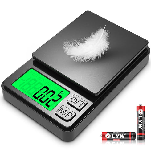 Pocket Scale, 1000g x 0.01g Precision Gram Scale, Small Digital Scale Grams Ounces Grains, Kitchen Scale, Jewelry Scale for Gold, Gem, Coffee, Her...