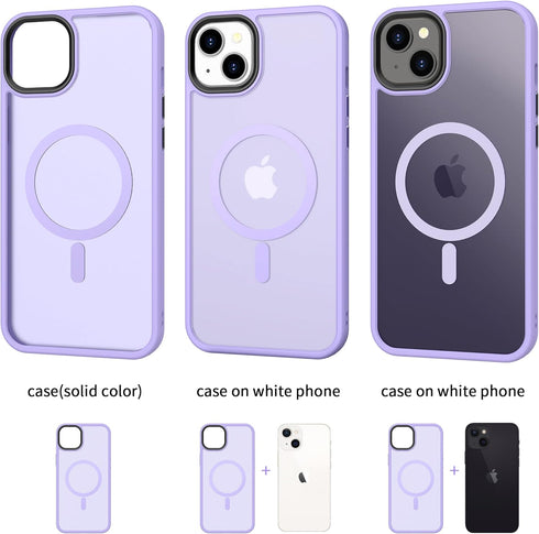 CACOE Magnetic Case for iPhone 13 & iPhone 14 6.1 inch-Compatible with MagSafe & Magnetic Car Phone Mount,Anti-Fingerprint TPU Thin Phone Cases Co...