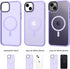 CACOE Magnetic Case for iPhone 13 & iPhone 14 6.1 inch-Compatible with MagSafe & Magnetic Car Phone Mount,Anti-Fingerprint TPU Thin Phone Cases Co...