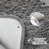 Microfiber 20''x30'' Bath Rug 1 Piece with PVC Non-Slip Backing Bath Mat Set,Machine Washable Water Absorb Bathroom Rug Set,Grey...