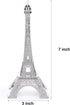 ESHATO Silver Metal Eiffel Tower Statue, 7inch Decorative Figurine Replica Stand Holder for Cake Topper Table Decor Gift Party Home Decoration...