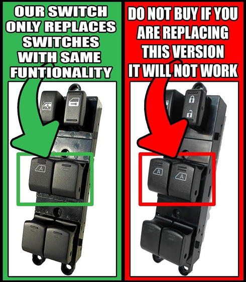 SWITCHDOCTOR Window Master Switch for 2005-2008 Nissan Pathfinder (25401-ZP40B, 25401ZP40B, 25401-9W100)...