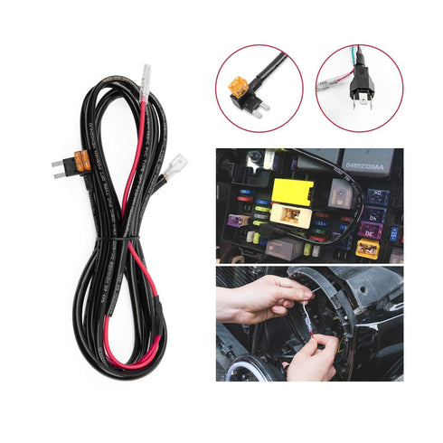 DRL Wiring Harness 7 inch LED Headlight Conversion Cable for Wrangler JK TJ or Trucks Motorcycle...