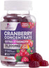 Cranberry Gummies - Urinary Tract Health Gummy + Vitamin C - 25,000mg - Triple Strength Cranberry Concentrate Extract Supplement Pills, Ultimate P...