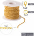 Lemonkey 33 Feet Metal Gold Necklace Chains Curb Links Chains Bulk for Jewelry Making DIY Craft Kit with Lobster Clasps Jump Rings...