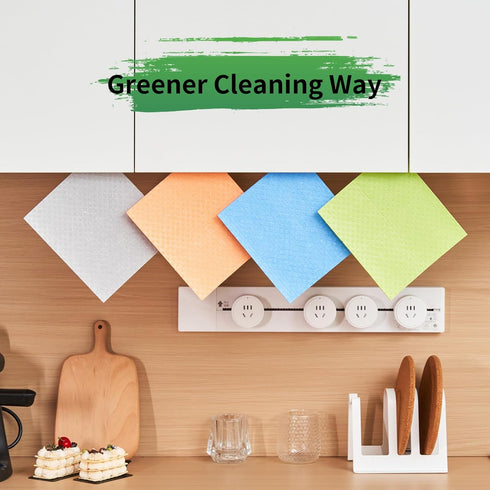 YEEHAW Swedish Dishcloths for Kitchen 10 Pack, Cellulose Sponge Cloths, No Odor Resuable Cleaning Cloths, Super Absorbent Dish Cloth Hand Towel fo...