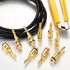 60 Pcs Banana Plugs Gold Plated Speaker Banana Plugs 30 Pairs/ 60 pcs Banana Adapter Connector for Speaker Wire, Wall Plate, Home Theater, Audio/V...