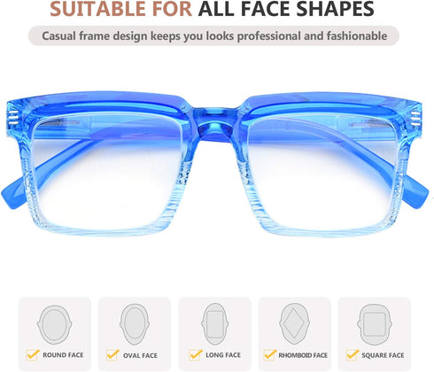 Eyekepper Design Reading Glasses for Women - Fashionable Oversized Readers - Blue +4.00...