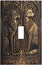 Medieval Of Two Wolves 1 Gang Single Toggle Light Switch Covers Decorative Wall Plate Switchplate Electrical Faceplate for Bedroom Bathroom Kitche...