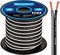 InstallGear 14 Gauge AWG 30ft Black Speaker Wire Cable - Great Use for Car Speakers Stereos, Home Theater Speakers, Surround Sound, Radio...