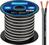 InstallGear 14 Gauge AWG 30ft Black Speaker Wire Cable - Great Use for Car Speakers Stereos, Home Theater Speakers, Surround Sound, Radio...