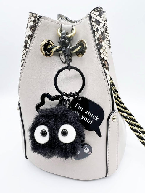 YJacuing Dust Bunny Soot Sprite Plush Keychain (Style A)...