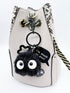 YJacuing Dust Bunny Soot Sprite Plush Keychain (Style A)...