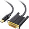 Cable Matters Mini DisplayPort to DVI Cable (Mini DP to DVI Cable) in Black 3 Feet - Thunderbolt and Thunderbolt 2 Port Compatible...