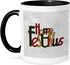 3dRose Happy Festivus Red Mug, Black/White, 11 oz...