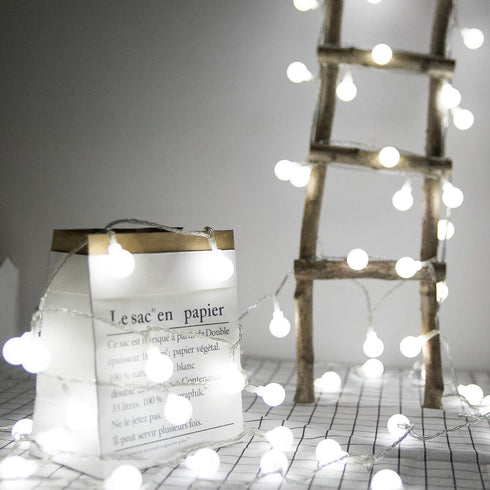 WERTIOO Battery Operated String Lights 33ft 100 LEDs Globe Christmas Lights with Remote Control for Outdoor/Indoor Bedroom,Garden,Christmas Tree[8...