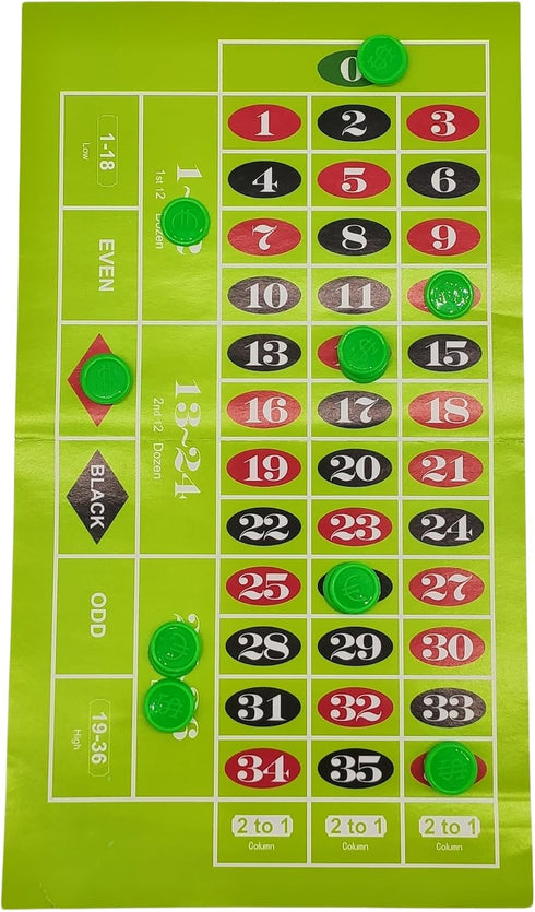 Roulette Wheel Game Set,Board Game for Kids 4-12,Small Size Family Game for Children...