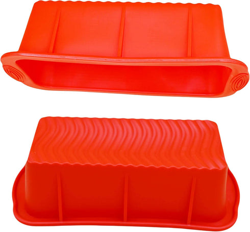 2 Pieces Silicone Bread Loaf Pan Cake Mold Nonstick Silicone Homemade Loaf Holiday Baking Pan for Homemade Cake, Break, Meatloaf, Quiche (8.25 x 4...