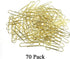 HAHIYO Paper Clips Large Sturdy 2 inches Length 70 Pack Paperclips Heavy Duty Tight Grip Rust Proof Reusable Metal Bright Gold for Home Office Sch...