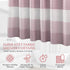 Dainty Home Waffle Weave Shower Curtain - Ombre Striped Pattern in Blush 70" x 72" - Water Resistant Polyester Blend, Washable Shower Curtain - Pe...