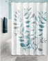 iDesign Laurel Fabric Polyester Shower Curtain, 72" x 72" - Gray/Blue...