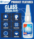 20g Clear Glass Glue - Strong Adhesive for Glass to Glass Bonding, Fast Drying, Invisible Repairs for Crafts, Jewelry, Crystals & More...
