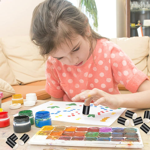 Prasacco 20 Pieces Finger Sponge Daubers, Finger Painting Sponge Craft Drawing Sponge for Arts Craft Painting Sponges for Painting Sponge Dauber f...