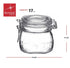 Bormioli Rocco Fido Clear Glass Jar with 85 mm Gasket,0.5 Liter (Pack of 2)...