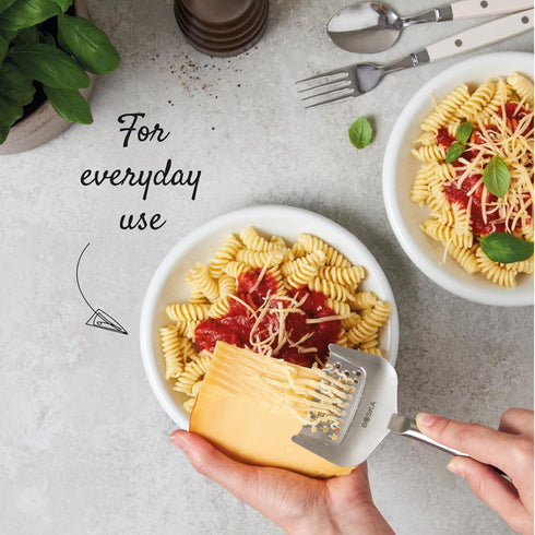 Boska Stainless Steel Grater - Cheese Grater Copenhagen Best for Hard Cheese, Citrus, and Vegetables - Multifunctional Rust-Proof Shredder - Manua...