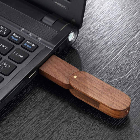 USB Flash Drive, Wooden 8GB / 16GB / 32GB USB2.0 USB Memory Stick Date Storage Pendrive Thumb Drive(8GB, Walnut Wood)...