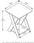 FURINNO Modern Simplistic End Table, 1-Pack Without Tray, Espresso...