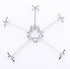 ChezMax Silver Zinc Alloy Flower Chopsticks Rest Spoons Stand Forks Knifes Holder Pack of 5...