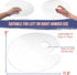 U.S. Art Supply 9" x 11.8" Clear Oval-Shaped Acrylic Painting Palette (Pack of 2) - Transparent Plastic Artist Paint Color Mixing Trays - Non-Stic...