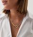 Trendy Choker Chain Necklace for Women, Two Tone Link Choker Chain Necklaces Jewelry for Women Gifts for Her...