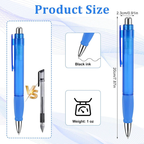3pcs Big Ballpoint Pens, 7.87 Inch Smoothly Writing Great Large Oversized Weighted Pen Heavy Pens Fat Pens Giant Writing Tool with Comfortable Sle...