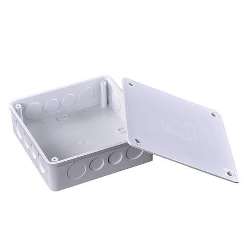 Co. 6" x 6" x 3" PVC Plastic Junction Conduit Box with 3/4" & 1" Pre molded Holes...
