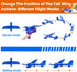 3-Pack LED Airplane Toy, Foam Glider with Plane Launcher - Catapult Plane with 2 Flight Modes, Kids Gifts Flying Toy for 3 4 5 6 7 8 9 10 11 12 Ye...