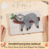 WEBEEDY DIY String Art Kit for Adults Beginners, Cute Sloth Animal Nail String Craft Kit, Include All Necessary Accessories and Frame Home Wall De...