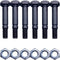 6 Pack Shear PINS and Nuts for Ariens 52100100 00659100 Snowthrower...