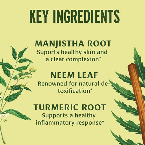 Banyan Botanicals Blood Cleanse Tablets – Organic Clear Skin Supplement with Manjistha & Neem – Blood Cleanser Herbs for Natural Detox & Healthy S...