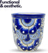 Talavera Mug - Hand Painted Mexican Coffee Mug - Authentic Mexican Decor - Blue and White - Taza Mexicana Azul Blanco...