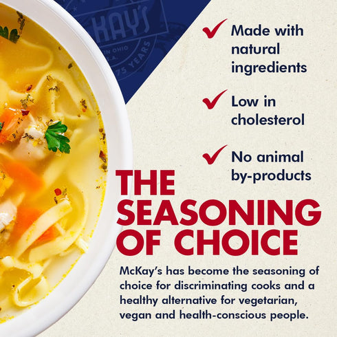 Mc Kay's Chicken and Beef Flavored Powdered Soup Seasoning, Gluten Free Instant Broth, Bullion Cubes Substitute, Est. 1945 (No MSG Added Chicken, ...