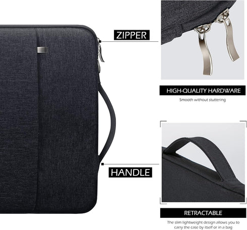 11 Inch Laptop Sleeve Carrying Case with Pocket Handle for 11 inch Mac Acer Asus Dell Chromebook VivoBook HP Stream Samsung Chromebook 2 3 4, 12 i...