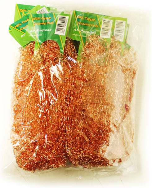 Copper Scouring Pad, Scrubbing Scour Pads 10 Pcs/Pack, Pure Copper, 13g / Pc...