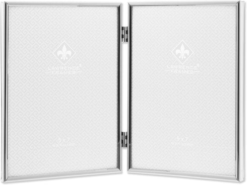Lawrence 650057D Silver Metal 7.1-Inch x 10.3-Inch Picture Frame...