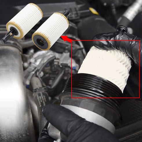 2 Pcs Engine Oil Filter Compatible With Mercedes-Benz C, CLS, E, CLE, S, ML, SL Series, Replace #2761800009, HU7025z, OX814D, L394...