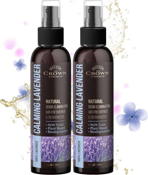 Lavender Air Freshener Spray — Non-Toxic & Natural Essential Oil Spray—Odor Eliminator and Deodorizer for Home/Toilet/Room/Lounge/Fabric - Linen S...